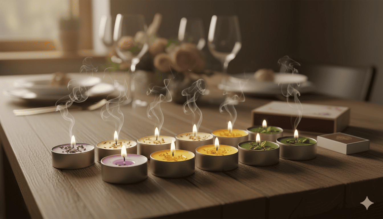 Geurende Waxinelichtjes Set